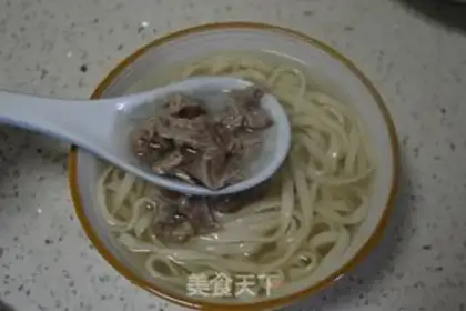 Make Fresh beef noodles step 20