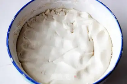 Make Mango Snowmen step 1