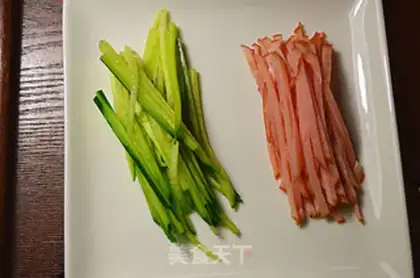 Make Ham tastes cold noodles step 0