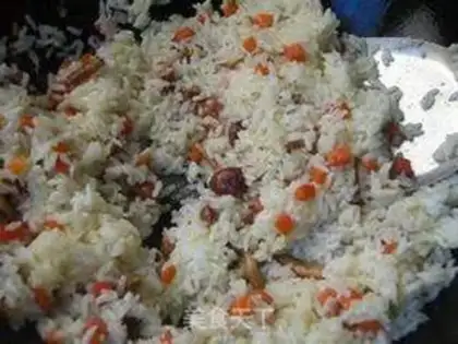 Make Cheese sauce and rice step 5