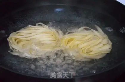 Make Ham tastes cold noodles step 3