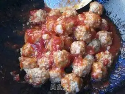 Make Cheese juice, seafoodballs step 11
