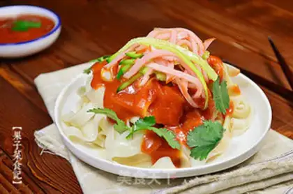 Make Ham tastes cold noodles step 5