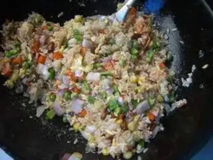 Make Cheese sauce and rice step 10