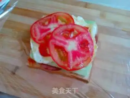 Make Egg ham sandwich step 9