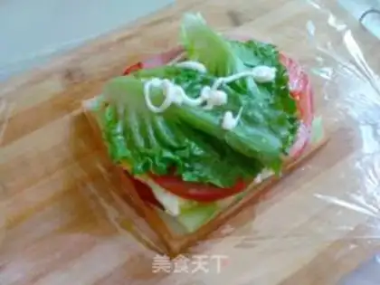 Make Egg ham sandwich step 10