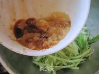 Make cucumber with a golden pin mushroom step 6