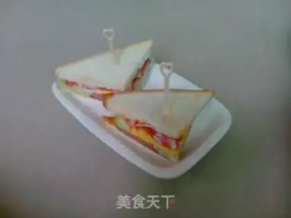 Make Egg ham sandwich step 13