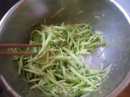 Make cucumber with a golden pin mushroom step 7