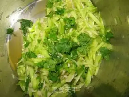 Make cucumber with a golden pin mushroom step 12