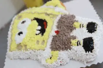 Make SpongeBobcake step 4