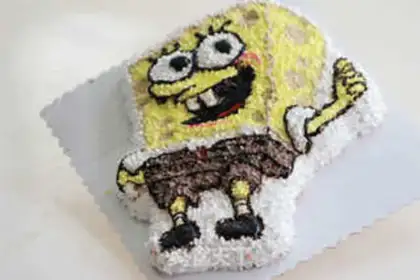 Make SpongeBobcake step 6