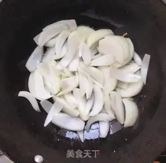 Make Onion fried liver step 3