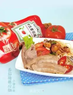 Make Tomato pig noodles step 6
