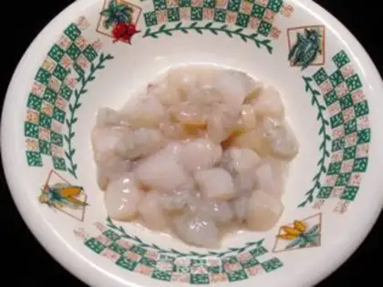 Make Shrimp scalloped meat and fried vegetables step 0