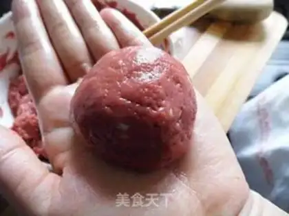 Make Cream beef balls step 6