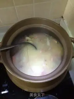 Make Shrimp abalone congee step 6