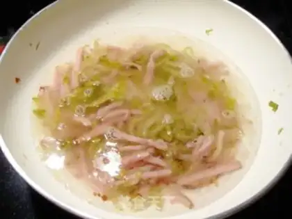 Make Salted ham soup step 4
