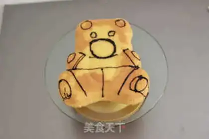 Make Baby bear cake step 4