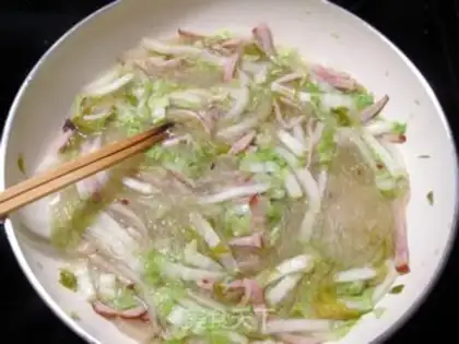 Make Salted ham soup step 6