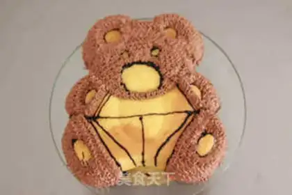 Make Baby bear cake step 5