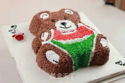 Make Baby bear cake step 8