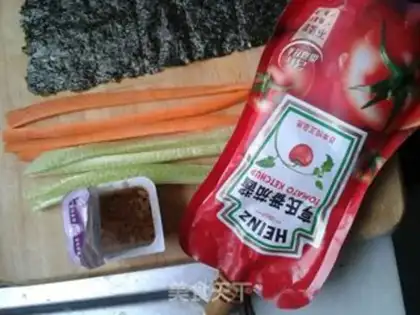 Make Creative sushi step 1