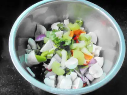 Make Mushroom salad step 6