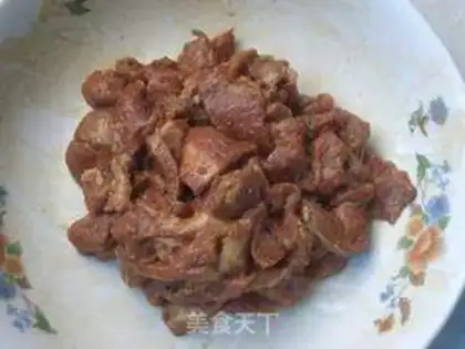 Make Rolling mushroom fried meat step 3