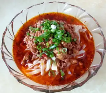 Make Spicy sauce. Noodles step 9