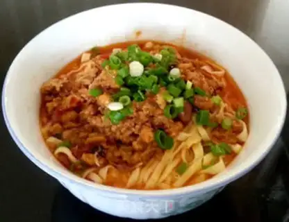 Make Spicy sauce. Noodles step 11