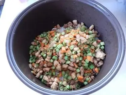 Make Carrot bean bean rice step 10