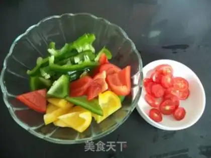 Make Three pepper pizza step 12