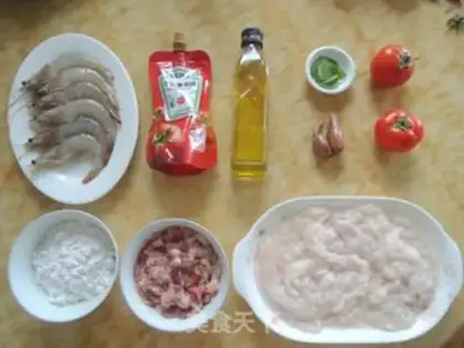 Make Shrimp with ketchup salad step 0