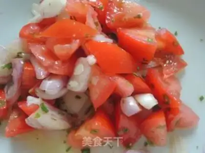 Make Shrimp with ketchup salad step 4