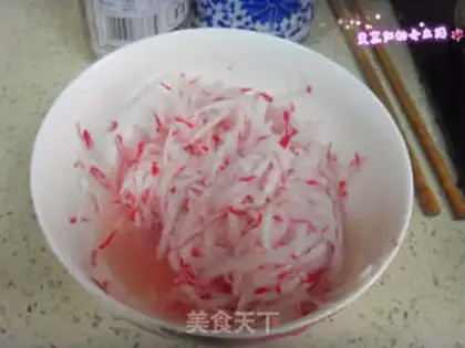 Make Sugar and radish step 1