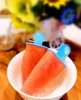 Make Watermelon popsicle step 6
