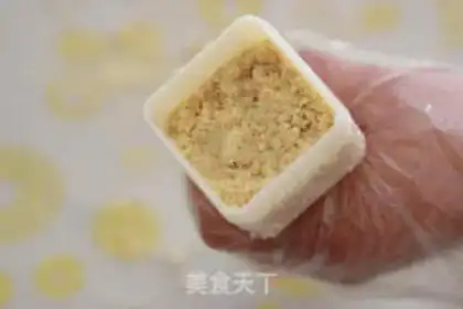 Make Green bean cake step 10