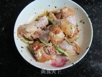 Make A microwave chicken leg step 3