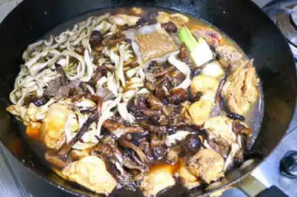 Make Chicken stew mushrooms step 4