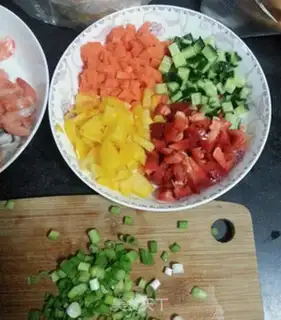 Make Five-colour Arctic shrimp step 1
