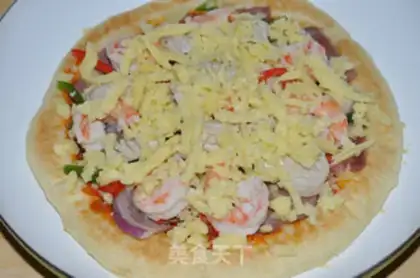 Make Bacon seafood pizza step 22