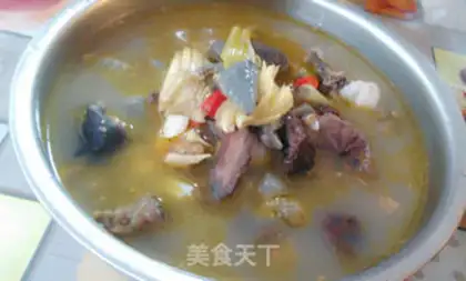 Make Pumpkin chicken in Yunzhou step 5