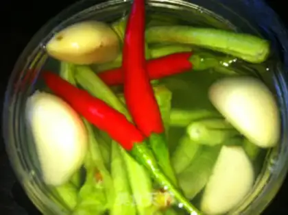 Make Homemade sour beans step 2