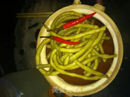 Make Homemade sour beans step 3