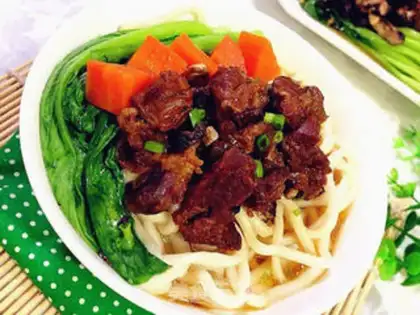 Make Red beef noodles step 15