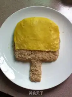 Make Ping-pong egg fried rice step 5