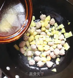 Make Meatball potatoes and rice step 8