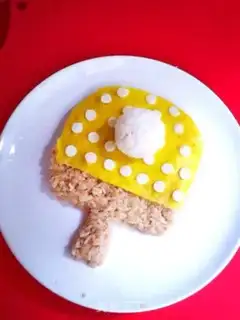 Make Ping-pong egg fried rice step 9