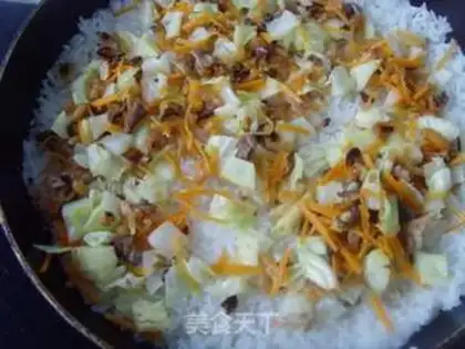 Make Carrot rice step 7